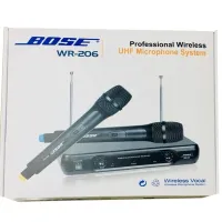 Handheld wireless radio microphone Bose WR-206, professional radio system base with two wireless micro