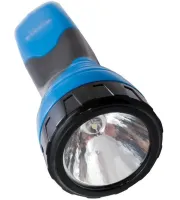 Ручной аккумуляторный фонарик Wimpex WX-209 1LED до 25 метров с выдвижной вилкой, Карманный фонарь KM-209 2 режима с зарядкой от сети 220V Синий
