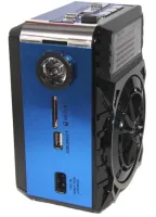Аккумуляторный радиоприемник Golon RX-9133 с фонариком и встроенным плеером SD, USB, от сети с аккумулятором, FM Радио приемник Колонка на батарейках