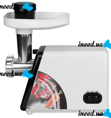 Кухонная электрическая мясорубка Bitek BT-3367 3200W с насадками для колбас и кеббе и толкателем, Бытовая электромясорубка Витек 3200Вт Белая