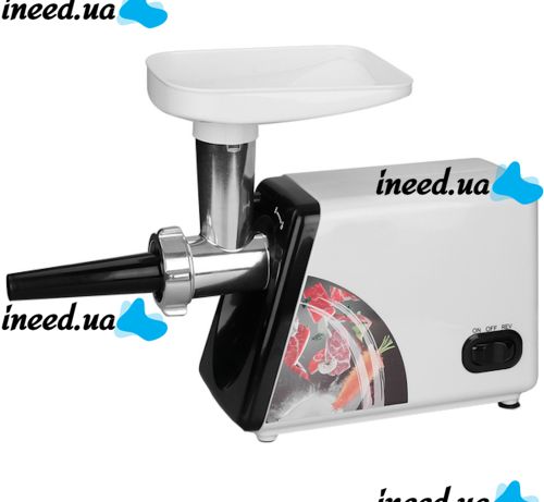 Кухонная электрическая мясорубка Bitek BT-3367 3200W с насадками для колбас и кеббе и толкателем, Бытовая электромясорубка Витек 3200Вт Белая