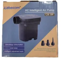 Электрический автоматический компрессор насос Lebecom Air Pump GR-109 для накачки надувных матрасов, мячей и лодок 3 переходника 220V от сети