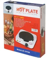 Hot Plate JX-1010A Desktop Electric Stove with 1 Burner, Single-burner 1000W Disc Electric Stove with 5-position Thermostat White