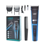 Профессиональная беспроводная аккумуляторная машинка VGR V-935 для стрижки волос, Аккумуляторный триммер для окантовки бороды и усов с насадками