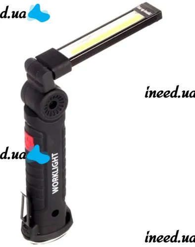Аккумуляторный складной светильник Worklight W-52 LED COB 360° фонарь с магнитом и крючком 5 режимов, Светодиодный фонарик для кемпинга 5W G52