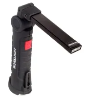 Аккумуляторный складной светильник Worklight W-52 LED COB 360° фонарь с магнитом и крючком 5 режимов, Светодиодный фонарик для кемпинга 5W G52