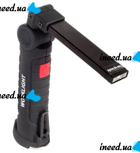Аккумуляторный складной светильник Worklight W-52 LED COB 360° фонарь с магнитом и крючком 5 режимов, Светодиодный фонарик для кемпинга 5W G52