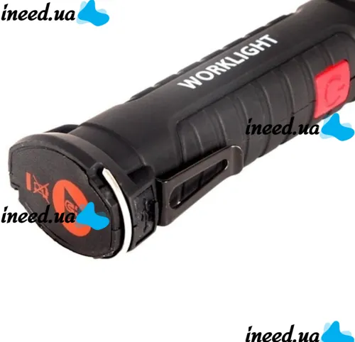Аккумуляторный складной светильник Worklight W-52 LED COB 360° фонарь с магнитом и крючком 5 режимов, Светодиодный фонарик для кемпинга 5W G52