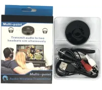 Беспроводной автомобильный аудио передатчик Bluetooth трансмиттер Multi-point Wireless Transmitter YET-Tx10 3.5 мм Блютуз адаптер для наушников с AUX