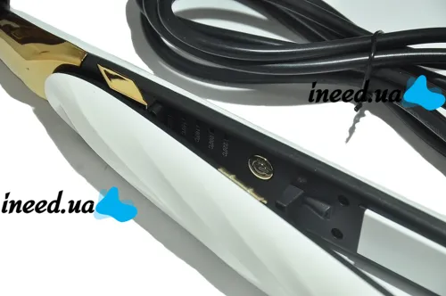 Утюжок выпрямитель для волос Geemy GM-490, Профессиональная керамическая плойка выравниватель Gemei для укладки с дисплеем и регулировкой температуры