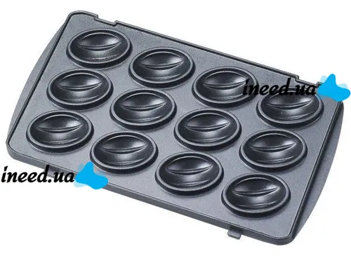 Електрична сендвичница бутербродниця мультипекарь 6 в 1 Domotec MS - 7706 1000W зі знімними формами гриль, вафельниця, Горішниця 1000 Вт Електрогриль