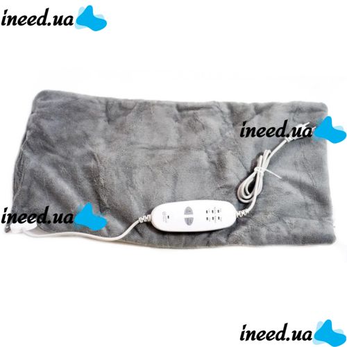 Успокаивающая массажная нагревательная грелка накидка Massaging Weighted Heating Pad для всего тела Тепловая флисовая электрогрелка плед с подогревом
