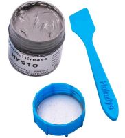 Универсальная силиконовая термопаста Thermal Grease HY-510 30г для видеокарты и процессора термопроводная смазка для улучшения передачи тепла Серая