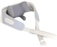 Electric Shock Massager Electric Neck Massager XL-653 Heated for Back, Shoulders and Neck, Rechargeable Roller Massager MAG-724 Grey