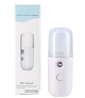 Ultrasonic Rechargeable Humidifier for Facial Skin Nano Mist Soraver with Backlight, Nano Sprayer with 30 ml Water Tank