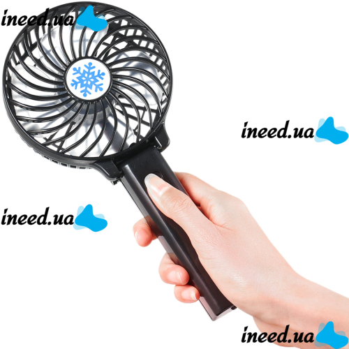 Ручной мини вентилятор Handy Mini Fan WX-6508 USB аккумуляторный настольный вентилятор трансформер со складной ручкой и съемным аккумулятором