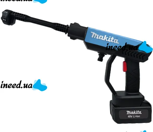 Беспроводная мойка высокого давления Makita DXR-928 48V 5Ah 2 аккумулятора, аккумуляторная мини автомойка с кейсом, распылитель Макита для авто