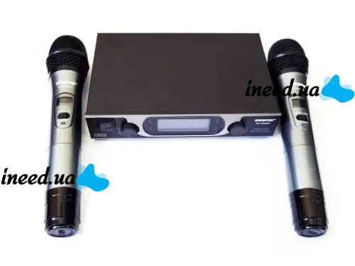 Радиосистема Shure SH-600G3, база, 2 микрофона, гарнитура беспроводная профессиональная радиосистема с двумя микрофонами и базой