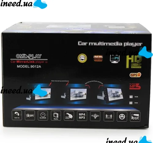Универсальная автомагнитола 1Din с экраном 8" 9012A Android 2Ram 16gb Storage Автомобильная магнитола плеер Bluetooth с сенсорным экраном 8 дюймов