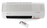 Настенный электрический тепловентилятор Domotec MS-5961 с пультом 2000W Керамический обогреватель на стену Тепловая завеса Домотек MS 5961 с таймером