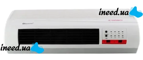 Настенный электрический тепловентилятор Domotec MS-5961 с пультом 2000W Керамический обогреватель на стену Тепловая завеса Домотек MS 5961 с таймером