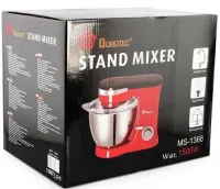 Household planetary mixer dough mixer Domotec MS-1368 1500W with bowl 4 l, Stationary kitchen mixer table for kneading dough 1500 W