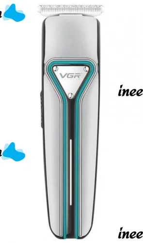 Бездротова акумуляторна USB машинка VGR V-008 для стрижки вусів і бороди, портативний акумуляторний тример бритва для чоловіків Сріблястий