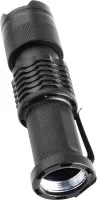 Ручной мини фонарик с линзой Bailong BL-8468 99000W Карманный светодиодный фонарь Supretto X-Balog с функцией зума Черный