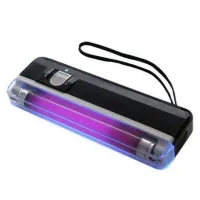 UV Portable Handheld Currency Detector DL01 DL-01, Pocket Detector for Verifying the Authenticity of Banknotes and Banknotes with a Flashlight Black