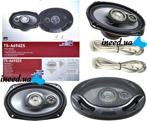 Автомобильная акустика Pioneer TS-A6942S 1000W автомобильные колонки 6 x 9" Большие динамики овалы 6"х9" 