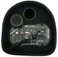 Автомобильный активный Bluetooth сабвуфер бочка ZPX ZX-6SUB 600W 6" дюймов с встроенным усилителем и пультом, Автомобильная колонка саб в машину