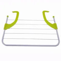 Hanging Clothes Dryer Fold Clothes Shelf Green, removable portable dryer for clothes and shoes, hanging on a battery, bathtub, doors, window sill