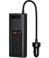 Автомобильный преобразователь напряжения с 12V на 220V Baseus RNBQ-A01 150W инвертор с быстрой зарядкой CN EU 2 розетки type-c USB от прикуривателя