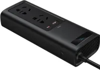 Автомобильный преобразователь напряжения с 12V на 220V Baseus RNBQ-A01 150W инвертор с быстрой зарядкой CN EU 2 розетки type-c USB от прикуривателя