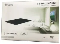 Универсальный настенный кронштейн крепление для TV тюнера Opera DVD-17P до 8 кг, Навесной держатель полочка крепеж для T2 на стену 36x25x3 см для тв