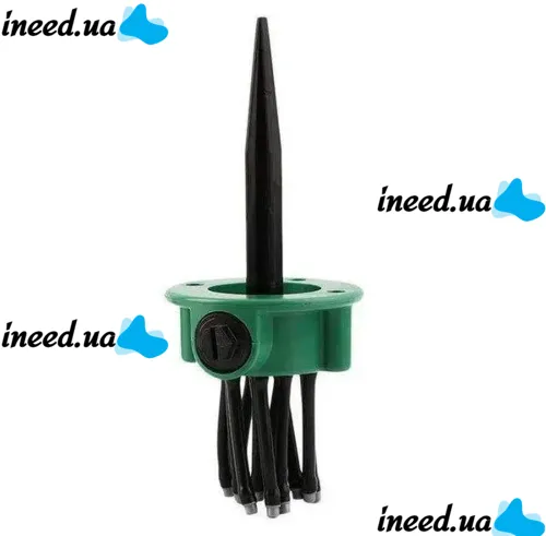 Спринклерний зрошувач насадка на шланг для поливу 12 в 1 розумна система Multifunctional Sprinkler Fresh Garden розпилювач дощуватель 360 градусів 
