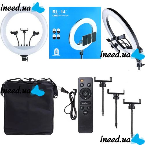Ring LED Lamp Ring Fill Light RL-14 36W with Remote Control and Bag 36cm 14" without tripod Professional Studio LED, m-36 36 cm