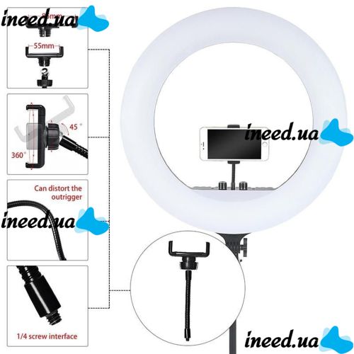 Color Ring LED Lamp Soft Ring Light RGB MJ18 45cm 18" Studio LED Multicolored Lamp for Blogger MJ45, MJ-450