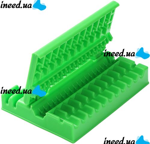 Форма шампур Multifunction Quic Pass through machine для нанизывания шашлыка мяса и овощей, Трафарет для надевания мясных рулетиков Зеленый