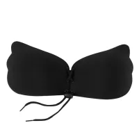 Силиконовый невидимый бюстгальтер Fly Bra Butterfly с эффектом Рush Up лифчик невидимка фиксация груди без бретелей, бежевый телесный черный флай бра