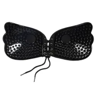 Силиконовый невидимый бюстгальтер Fly Bra Butterfly с эффектом Рush Up лифчик невидимка фиксация груди без бретелей, бежевый телесный черный флай бра