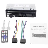 Універсальна автомагнітола Bluetooth Pioneer JSD-520 плеєр з USB і SD, Автомобільна магнітола програвач з пультом управління в машину Чорна