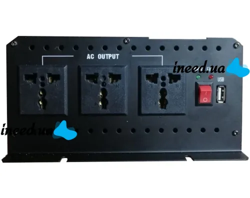 Автомобильный инвертор UN-3064 12000W 12V-220V Авто преобразователь напряжения тока от прикуривателя и аккумулятора 12В 12000В с защитой от перегрева