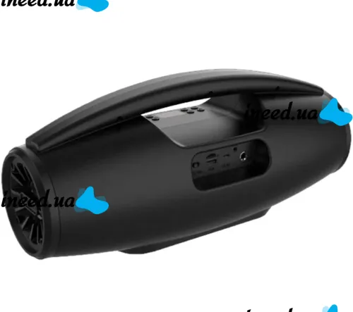Беспроводная Bluetooth колонка динамик BKK B100 с LED подсветкой 20W с микрофоном, Аккумуляторная блютуз акустика караоке USB SD FM AUX Черная