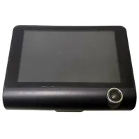 Автомобильный видеорегистратор DVR T655 HDR LCD 4" Full Hd 3 камеры, Авторегистратор с камерой заднего вида с автономным питанием и датчиком удара
