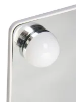 Настольное косметическое зеркало Cosmetie mirror 360 Rotation Angel с LED подсветкой для макияжа, Компактное прямоугольное сенсорное зеркало Белое