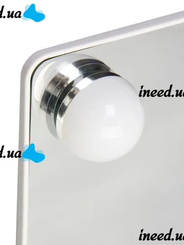 Настольное косметическое зеркало Cosmetie mirror 360 Rotation Angel с LED подсветкой для макияжа, Компактное прямоугольное сенсорное зеркало Белое