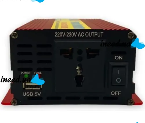 Автомобильный инвертор напряжения UKC SSK-300 12V-220V 300W с функцией плавного пуска, авто преобразователь напряжения тока 12В 220В 300Вт UN-3051