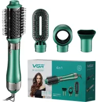 Hair Dryer Brush Straightener VGR V-493 Multi-styler for Drying and Styling Hair 4in1, Professional Air Styler Hair Curling Comb 1000W