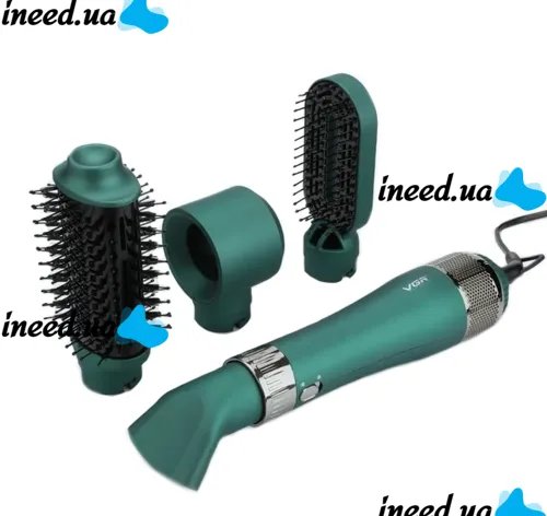 Hair Dryer Brush Straightener VGR V-493 Multi-styler for Drying and Styling Hair 4in1, Professional Air Styler Hair Curling Comb 1000W